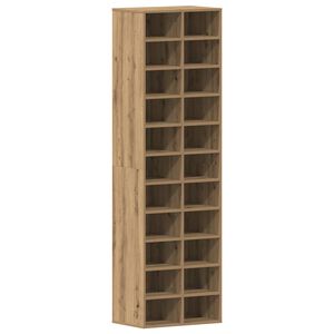 vidaXL Skohylle artisan eik 54x34x183 cm konstruert tre