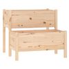 vidaXL Plantekasse 84,5x84x75 cm heltre furu