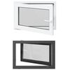 vidaXL Kj&oslash;levindu RISOR 90 x 70 cm PVC og glass Antrasitt