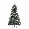 vidaXL Kunstig juletre med 300 LED gr&oslash;nn 180 cm PVC og plast og st&aring;l