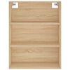 vidaXL Highboard sonoma eik 69,5x34x180 cm konstruert tre