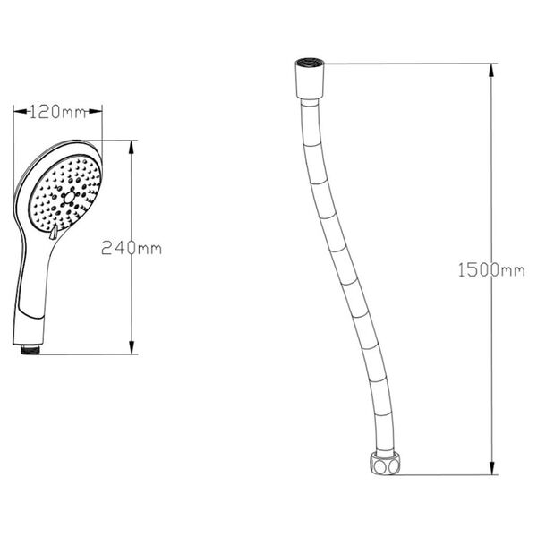 SCH&Uuml;TTE H&aring;nddusjsett BROADWAY krom-hvit
