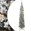 vidaXL Kunstig juletre med 300 LED gr&oslash;nn 210 cm PVC og st&aring;l og plast