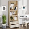 vidaXL Highboard HAMAR honningbrun 60x35x180 cm heltre furu
