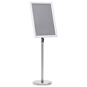 vidaXL Plakatstativ A3 s&oslash;lv aluminiumslegering