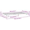 vidaXL Sengestamme Vokset Brun 70 x 190 cm Massiv furu