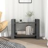 vidaXL Bokhylle/romdeler grå 80x35x56,5 cm heltre furu