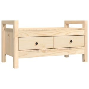 vidaXL Gangbenk 80x40x43 cm heltre furu