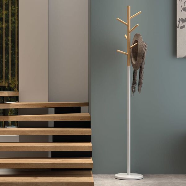 Rousseau Stumtjener Alba metall hvit