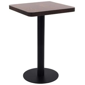 vidaXL Bistrobord m&oslash;rkebrun 50x50 cm MDF