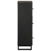 vidaXL Highboard svart 40x33x110 cm heltre mango