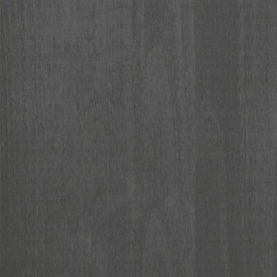 vidaXL CD-hylle HAMAR mørkegrå 45x18x100 cm heltre furu