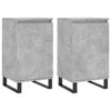 vidaXL Skjenker 2 stk betonggr&aring; 40x35x70 cm konstruert tre