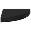 vidaXL Flytende vegghylle svart 25x25x3,8 cm MDF