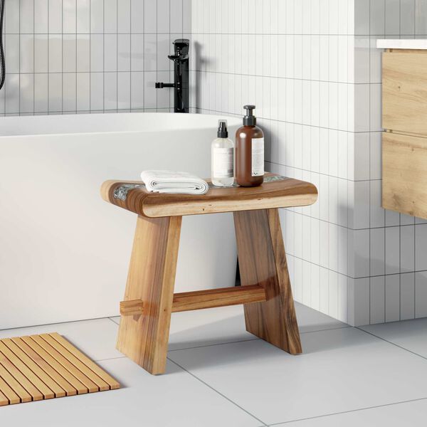 vidaXL Badestol Naturlig 50 x 30 x 45 cm Naturlig tre