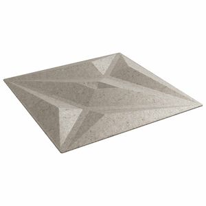 vidaXL Veggpaneler 12 stk. 50 x 50 cm Star Betong XPS Skum