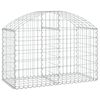 vidaXL Gabionkurv buet 100x50x60/80 cm galvanisert jern