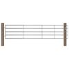 vidaXL 5 Jordeport st&aring;l (150-400)x90 cm s&oslash;lv