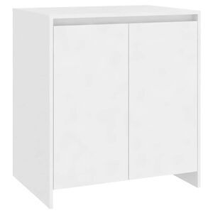 vidaXL Skjenk hvit 70x41x75 cm konstruert tre