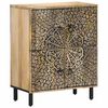 vidaXL Sideskap 60x33x75 cm heltre mango
