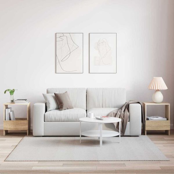 vidaXL Magasinreol 2 pcs Sonoma eik 35 x 30 x 45 cm