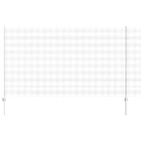 vidaXL Gjerde med stolpe s&oslash;lv 1,4 x 25 m St&aring;l