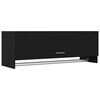 vidaXL Garderobeskap Svart Eik 100 x 32,5 x 35 cm Konstruert tre