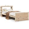 vidaXL Sengeramme med hodegavl 75x190 cm heltre furu