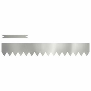 vidaXL Gjerdekant 10 stk. 100 x 0,05 x 15 cm Galvanisert St&aring;l s&oslash;lv