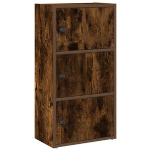 vidaXL Bokhylle r&oslash;kt eik 40x24x77 cm konstruert tre
