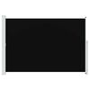 vidaXL Uttrekkbar sidemarkise 200x300 cm svart