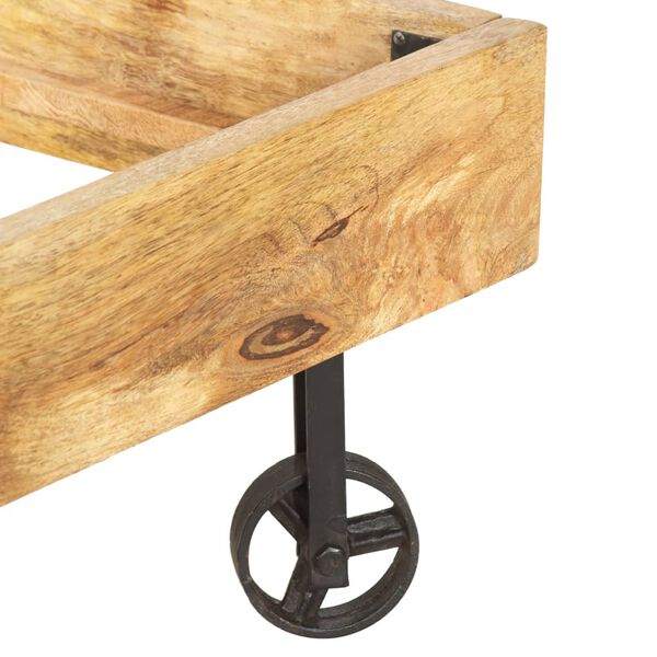 vidaXL Sengeramme heltre mango 160x200 cm