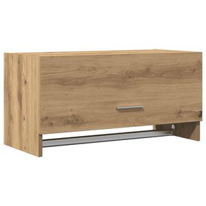 vidaXL Garderobe artisan eik 70x32,5x35 cm konstruert tre