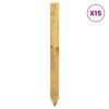 vidaXL Gjerdepunkter 15 stk. Gr&oslash;nn 60 cm Heltre furu