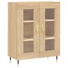 vidaXL Highboard sonoma eik 69,5x34x180 cm konstruert tre