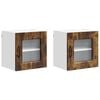 vidaXL Oppvaskmaskin-panel Kalmar 2 pcs R&oslash;kt eik 40 x 31 x 40 cm