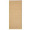 vidaXL Teppe naturlig sisal 66x150 cm