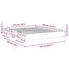 vidaXL Sengeramme uten Madrass 135x190 cm Heltre Eik