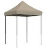 vidaXL Sammenleggbart partytelt pop-up gr&aring;brun 200x200x306 cm