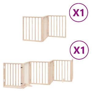 vidaXL Hundeport sammenleggbar 9 paneler 450 cm poppeltre