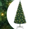 vidaXL Juletre med dekorative strenglys gr&oslash;nn 400 cm PVC
