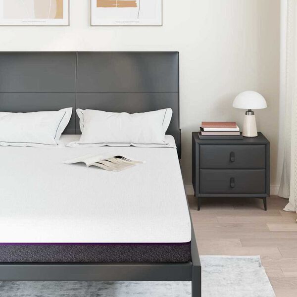 vidaXL Madrass Hvit og Grå 140 x 200 cm Minnefoam