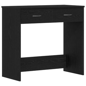 vidaXL Skrivebord Svart Eik Konstruert tre 80 x 40 x 75 cm