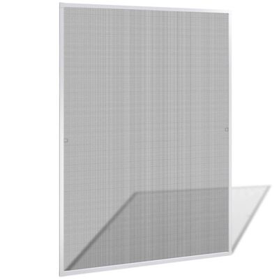 vidaXL Hvit insektskjerm for vinduer 130 x 150 cm