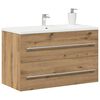 vidaXL Badeservantskap artisan eik 80x38,5x48 cm konstruert tre