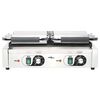 vidaXL Dobbel riflet paninigrill 3600 W 57x30,5x20 cm