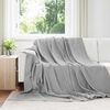 vidaXL Kastepledd 24 pcs Gr&aring; 270 x 240 cm Fleece