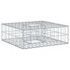vidaXL Gabion hevet seng 60 x 60 x 20 cm Galvanisert St&aring;l s&oslash;lv