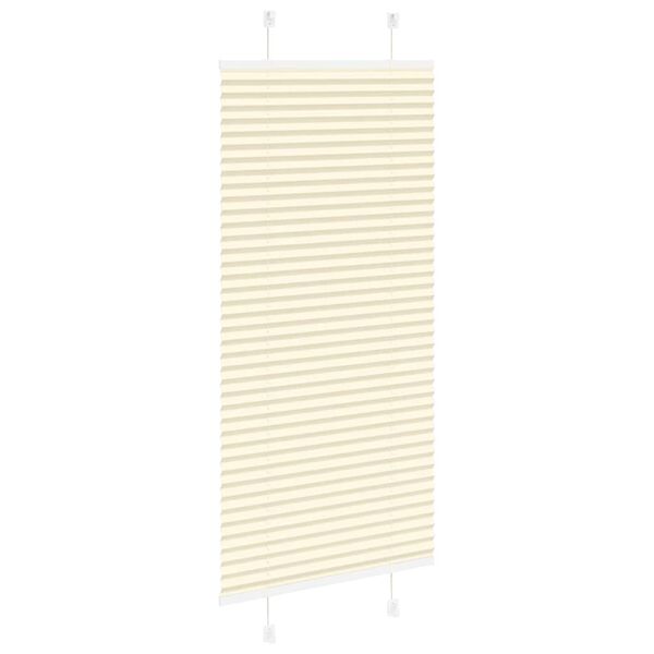 vidaXL pliss&eacute;gardin krem 60x100 cm Stoff Bredde 59,4 cm Polyester