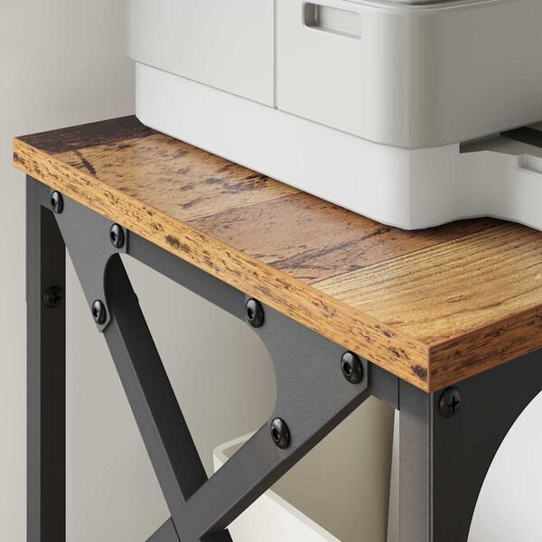 vidaXL Skiverstativ Justerbar Gamle tre 40 x 30 x 31 cm Konstruert tre